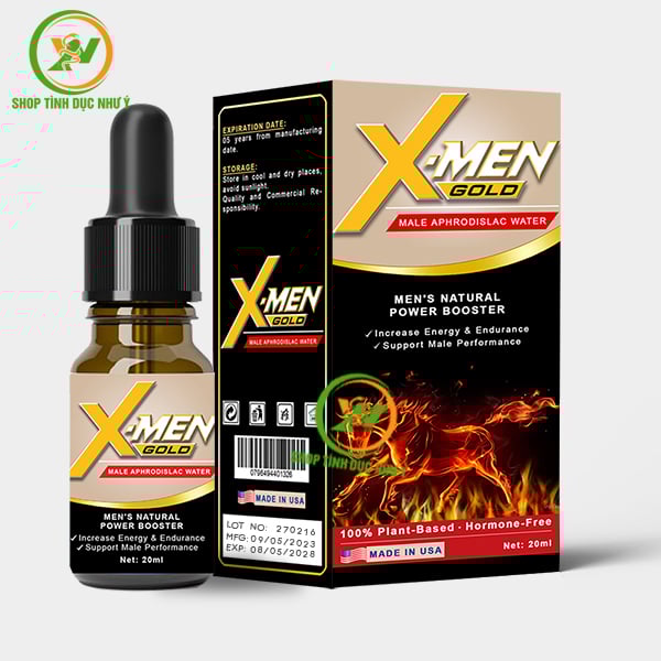 Thuốc kích dục Nam dạng nước cực mạnh X-men Gold