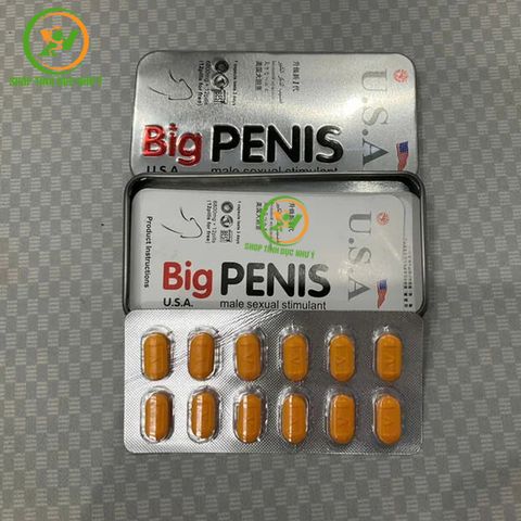Thuốc kích dục Nam dạng viên Big Penis hộp 12 viên