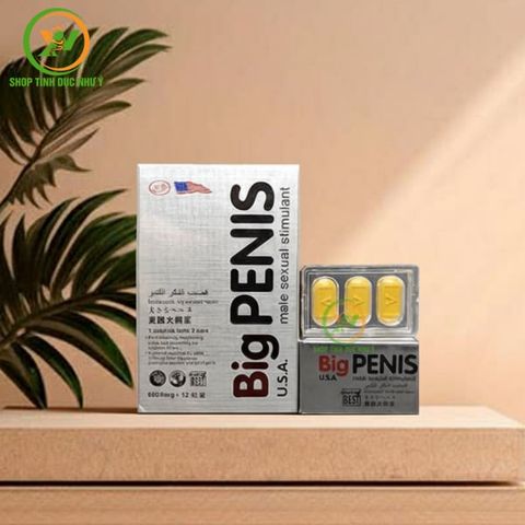 Thuốc kích dục Nam dạng viên Big Penis hộp 12 viên