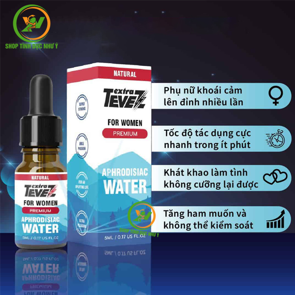 Thuốc kích dục nữ Extra Tevez dạng nước cực mạnh 5ml