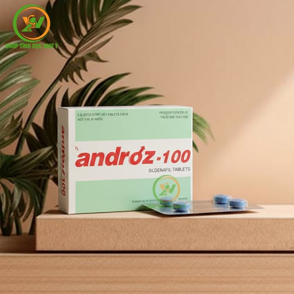 Thuốc kích dục tăng cường sinh lý nam Androz-100 dạng viên