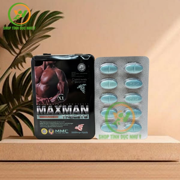 Thuốc kích dục tăng cường sinh lý nam MAXMAN 3800mg dạng viên