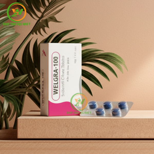 Thuốc kích dục tăng cường sinh lý nam Welgra-100 hộp 4 viên