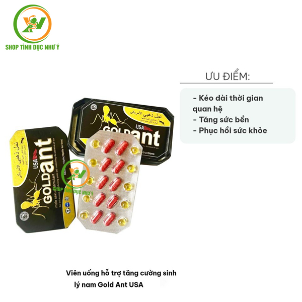 Thuốc tăng cường sinh lý nam GOLD Ant USA dạng viên