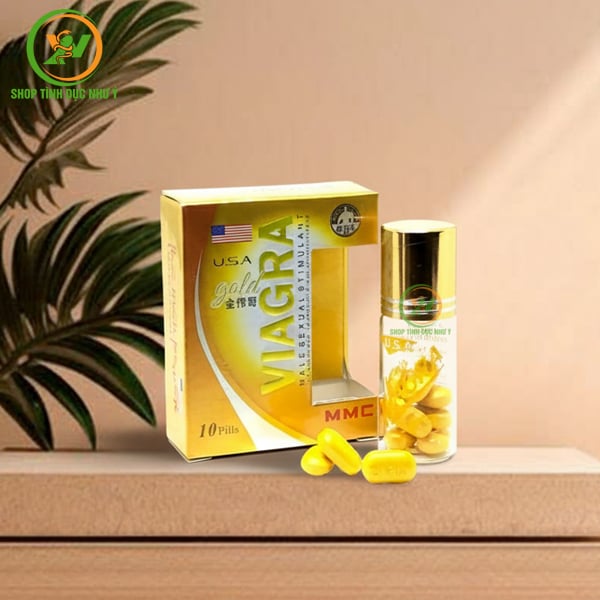 Thuốc tăng cường sinh lý Nam, tăng ham muốn Viagra Gold USA