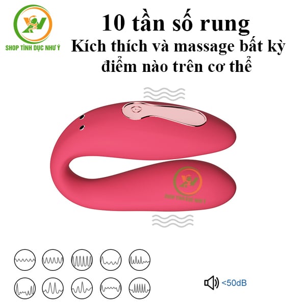 Trứng rung 2 đầu 10 chế độ kèm điều khiển kiểu dáng sang trọng