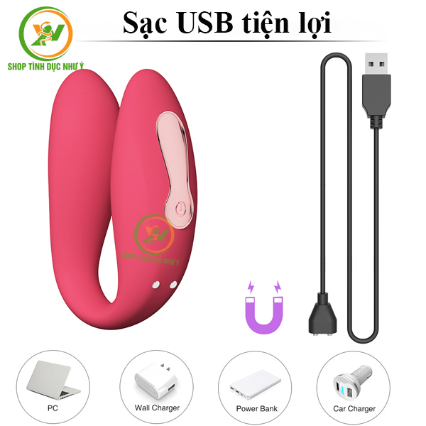Trứng rung 2 đầu 10 chế độ kèm điều khiển kiểu dáng sang trọng