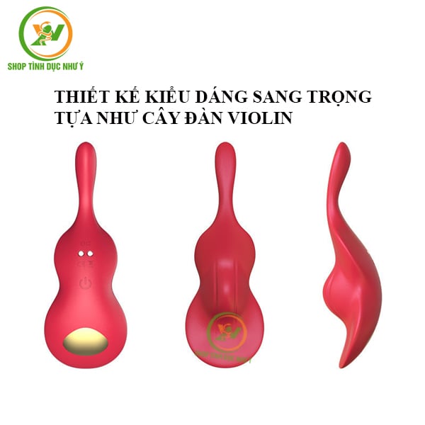Trứng rung 9 tần số Violin điều khiển từ xa bằng APP
