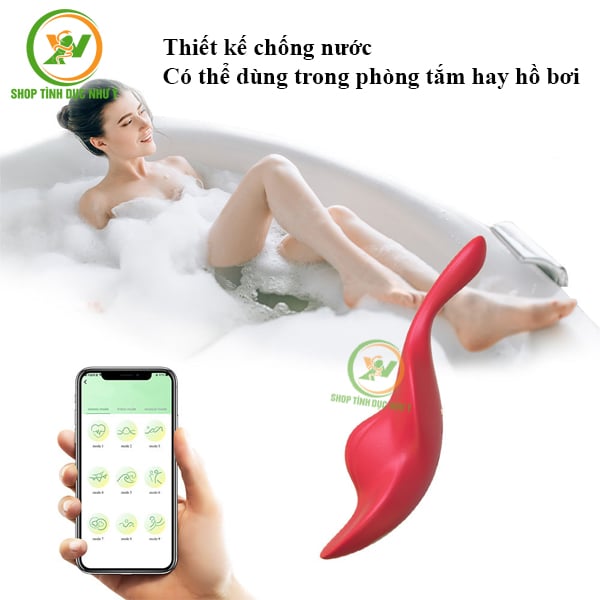 Trứng rung 9 tần số Violin điều khiển từ xa bằng APP