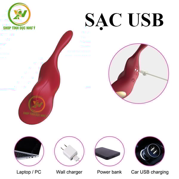 Trứng rung 9 tần số Violin điều khiển từ xa bằng APP