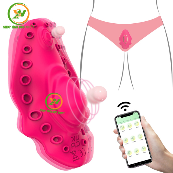 Trứng rung bạch tuột 9 tần số điều khiển APP điện thoại