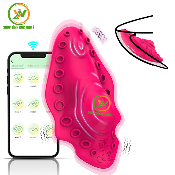 Trứng rung bạch tuột 9 tần số điều khiển APP điện thoại