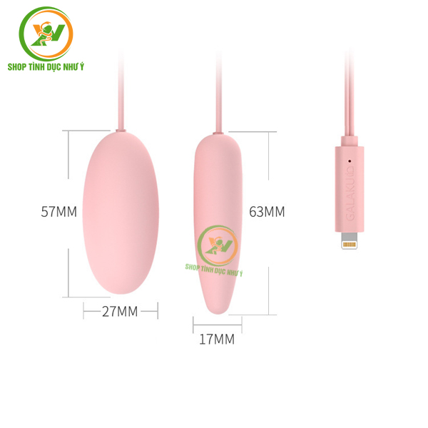 Trứng rung Galaku 2 đầu rung 10 chế độ điều khiển từ xa bằng APP