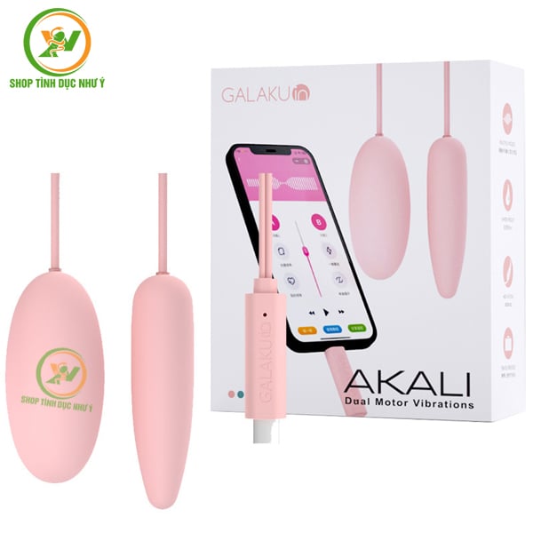 Trứng rung Galaku 2 đầu rung 10 chế độ điều khiển từ xa bằng APP