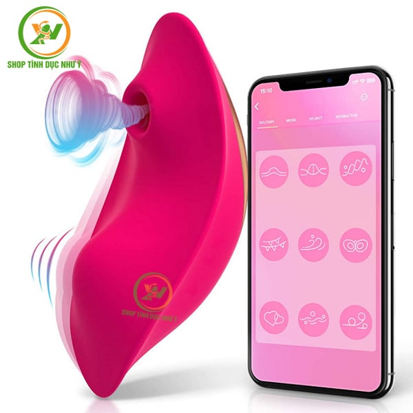 Trứng rung hút 9 tần số cao cấp điều khiển qua APP điện thoại
