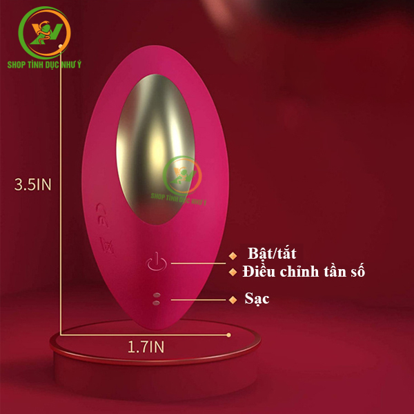 Trứng rung hút 9 tần số cao cấp điều khiển qua APP điện thoại