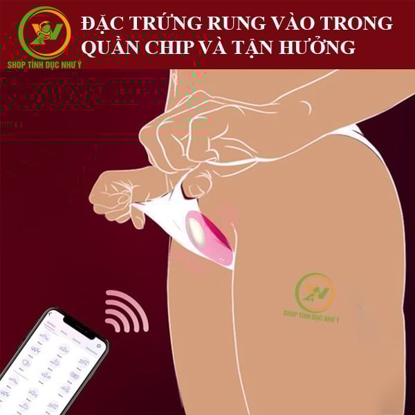 Trứng rung hút 9 tần số cao cấp điều khiển qua APP điện thoại