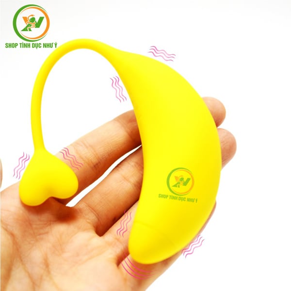 Trứng rung ngụy trang chuối vàng đuôi trái tim điều khiển APP