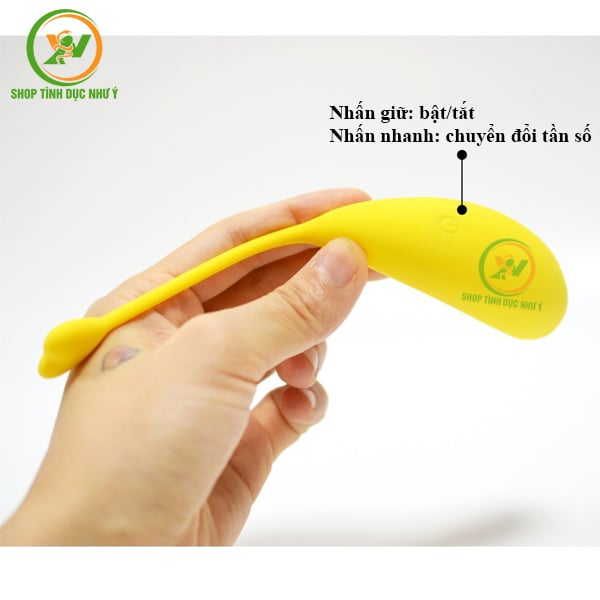 Trứng rung ngụy trang chuối vàng đuôi trái tim điều khiển APP