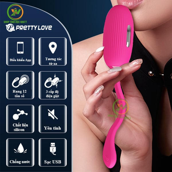 Trứng rung Pretty Love Doreen điều khiển bluetooth từ xa