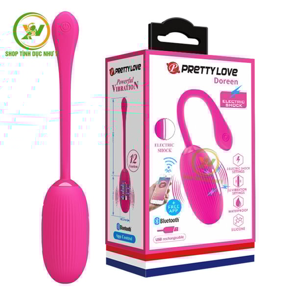 Trứng rung Pretty Love Doreen điều khiển bluetooth từ xa