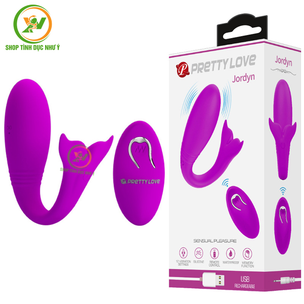 Trứng rung Pretty Love Jordyn hình cá heo điều khiển Remote