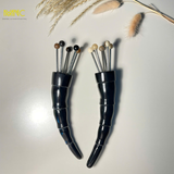  Dụng cụ đay huyệt diện chẩn 5 bi sừng trâu, giúp lưu thông máu, thư giãn, giảm căng thẳng 