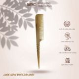  Lược sừng trâu hình dáng chuôi dài khía Mnistore màu trắng kích thước 20cmx3,5cm dày 3-6mm Chia ngôi chuẩn xác – Tết tóc dễ dàng – Tôn vinh vẻ đẹp thủ công từ sừng trâu tự nhiên 