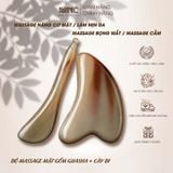  Bộ Massage Mặt Gồm Guasha Nâng Cơ & Cày Bi Mnistore Chế Tác Từ Sừng Trâu, Kích Thước 9-11cm, Độ Dày 4mm-1cm, Dụng Cụ Massage Vừa An Toàn Và Vừa Mang Lại Cảm Giác Thư Giãn 