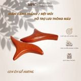  Dụng Cụ Day Ấn Huyệt, Kiểu Dáng Con Én - Chất Liệu Gỗ Hương Tự Nhiên, Kích Thước 9-14cm, Dòng Sản Phẩm Giúp Day Huyệt giảm căng thẳng, mệt mỏi và hỗ trợ lưu thông máu. 