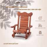  Giá Đỡ Ghế Gỗ Đa Năng Mnistore Chế Tác Từ Gỗ Hương Tự Nhiên, Kích Thước 14cmx12cmx11.5cmx8cm  – Dùng Để Làm Giá Đỡ Điện Thoại, Decor Trang Trí Bàn Học & Bàn Làm Việc 
