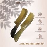  Lược sừng trâu kiểu dáng chuôi vát Mnistore kích thước 18cm - 20cm,Lược Chải Tóc & Lược Massage Đầu Chế Tác Thủ Công Từ Sừng Trâu Tự Nhiên 