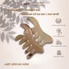  Lược Sừng Trâu Đa Năng Mnistore Kích Thước 11cm x 6cm Màu Sắc Trắng Lưa, Lược Chải Tóc Kết Hợp Massage Mặt, Massage Đầu, Cổ Vai Gáy & Day Huyệt Từ Sừng Trâu Tự Nhiên 