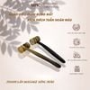  Thanh Lăn Massage Mặt Sừng Trâu Kích Thước 15cm, Thiết Kế 4 Bánh Lăn Tay Cầm Tiện Lợi, Giúp kích thích tuần hoàn máu, nâng cơ mặt và giảm sưng/bọng mắt hiệu quả 