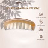  Lược sừng trâu dáng me trơn Mnistore kích thước 11-15cm, Lược Chải Tóc & Lược Massage Đầu Chế Tác Thủ Công Từ Sừng Trâu Tự Nhiên 