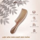  Lược Sừng Chuôi Trơn Mnistore màu sắc trắng lưa kích thước 16cm đến 20cm dày 3-11mm - Lược Chải Tóc Thủ Công Từ Sừng Trâu Tự Nhiên 20cm 