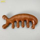 Lược gỗ massage đàn hương Mnistore dáng cá heo, hai phong cách có lỗ và không lỗ, Dùng để massage da đầu, giúp lưu thông khí huyết, giảm căng thẳng, đau đầu và mệt mỏi 