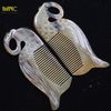  Lược sừng trâu hình thiên nga Mnistore, cao cấp, gỡ rối tóc, giảm gãy rụng 
