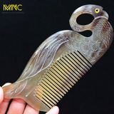  Lược sừng trâu hình thiên nga Mnistore, cao cấp, gỡ rối tóc, giảm gãy rụng 