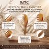  Lược Sừng Răng Thưa 7 Răng Kích Thước 18cm Màu Sắc Trắng Lưa, Chế Tác Từ Sừng Trâu Tự Nhiên - Lược Chải Tóc Thủ Công Từ Sừng Trâu Tự Nhiên 
