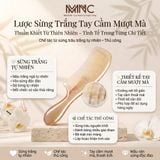  Lược Sừng Chuôi Trơn Mnistore màu sắc trắng lưa kích thước 16cm đến 20cm dày 3-11mm - Lược Chải Tóc Thủ Công Từ Sừng Trâu Tự Nhiên 20cm 