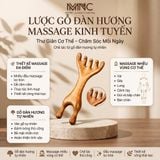 Lược gỗ đàn hương Massage Kinh Tuyến toàn thân bằng gỗ đàn hương hình gạc hươu, Giúp kích thích tuần hoàn máu và đả thông kinh lạc da đầu, hỗ trợ giảm đau đầu và căng thẳng. 