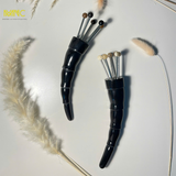  Dụng cụ đay huyệt diện chẩn 5 bi sừng trâu, giúp lưu thông máu, thư giãn, giảm căng thẳng 