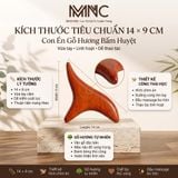  Dụng Cụ Day Ấn Huyệt, Kiểu Dáng Con Én - Chất Liệu Gỗ Hương Tự Nhiên, Kích Thước 9-14cm, Dòng Sản Phẩm Giúp Day Huyệt giảm căng thẳng, mệt mỏi và hỗ trợ lưu thông máu. 
