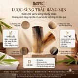  Lược sừng trâu dáng 2 răng đều Mnistore kích thước 12cm màu trắng lược chải chấy, gàu, chăm sóc da đầu, Không bị tích điện khi sử dụng, giúp giảm xơ rối 