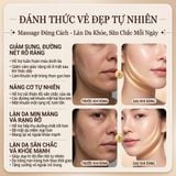  Bộ dụng cụ massage mặt đầu điêu khắc sừng trâu Mnistore kích thước 12,5cm dày 4mm-1cm, Lược sừng răng thưa giúp lưu thông khí huyết và một miếng cạo gió Gua Sha hình trái tim để thư giãn cơ mặt. 