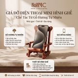  Giá Đỡ Ghế Gỗ Đa Năng Mnistore Chế Tác Từ Gỗ Hương Tự Nhiên, Kích Thước 14cmx12cmx11.5cmx8cm  – Dùng Để Làm Giá Đỡ Điện Thoại, Decor Trang Trí Bàn Học & Bàn Làm Việc 