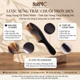  Lược sừng trâu chuôi trơn Mnistore màu sắc đen lưa kích thước 16cm đến 20cm - Lược Sừng Trâu Chải Tóc Thủ Công Từ Sừng Trâu Tự Nhiên 
