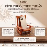  Giá Đỡ Ghế Gỗ Đa Năng Mnistore Chế Tác Từ Gỗ Hương Tự Nhiên, Kích Thước 14cmx12cmx11.5cmx8cm  – Dùng Để Làm Giá Đỡ Điện Thoại, Decor Trang Trí Bàn Học & Bàn Làm Việc 