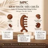  Lược gỗ massage đàn hương Mnistore dáng cá heo, hai phong cách có lỗ và không lỗ, Thiết kế nhỏ gọn, đa năng, có thể dùng để đả thông kinh lạc và hỗ trợ cải thiện giấc ngủ. 